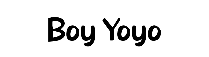 Boy Yoyo  font caratteri gratis