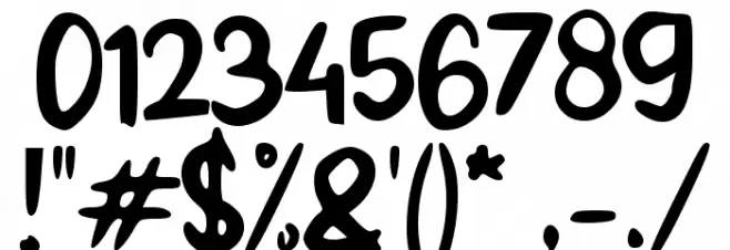 Boy Yoyo Font OTHER CHARS