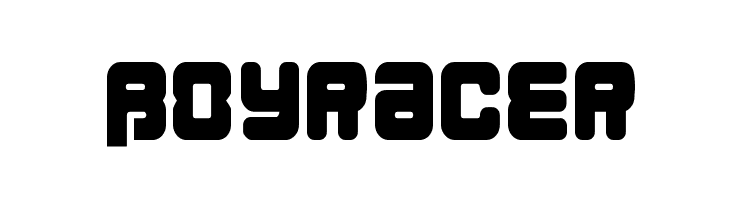 BoyRacer  フリーフォントのダウンロード