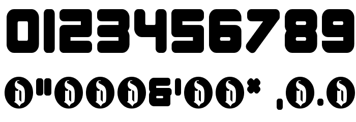 BoyRacer Font OTHER CHARS