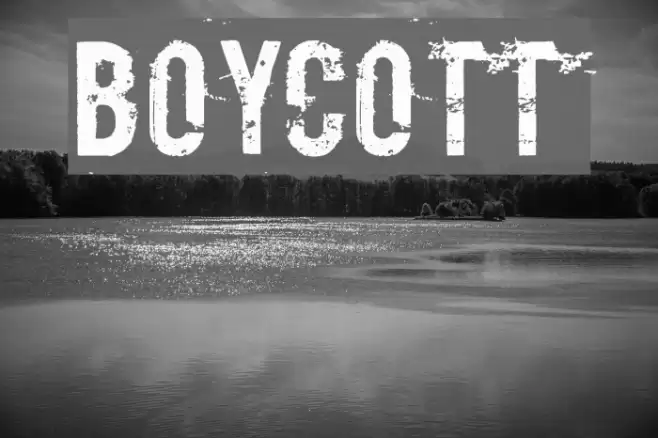Boycott Schriftart examples
