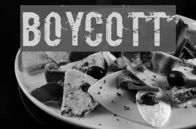 Boycott Schriftart examples