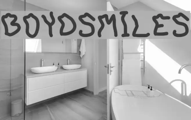 BoydSmiles Font examples