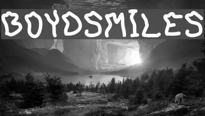 BoydSmiles Font examples