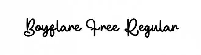 Boyflare Free Regular Fonte