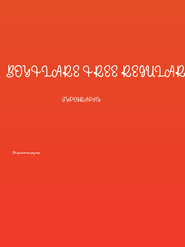 Boyflare Free Regular Poster