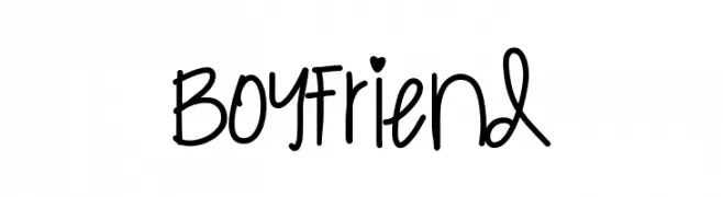Boyfriend  नि: शुल्क फ़ॉन्ट्स डाउनलोड