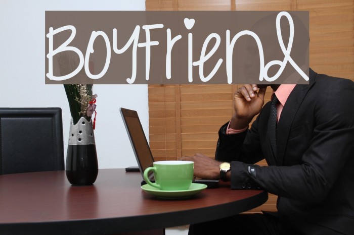 Boyfriend Шрифта examples