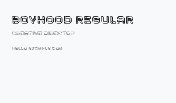 Boyhood Regular Business Card