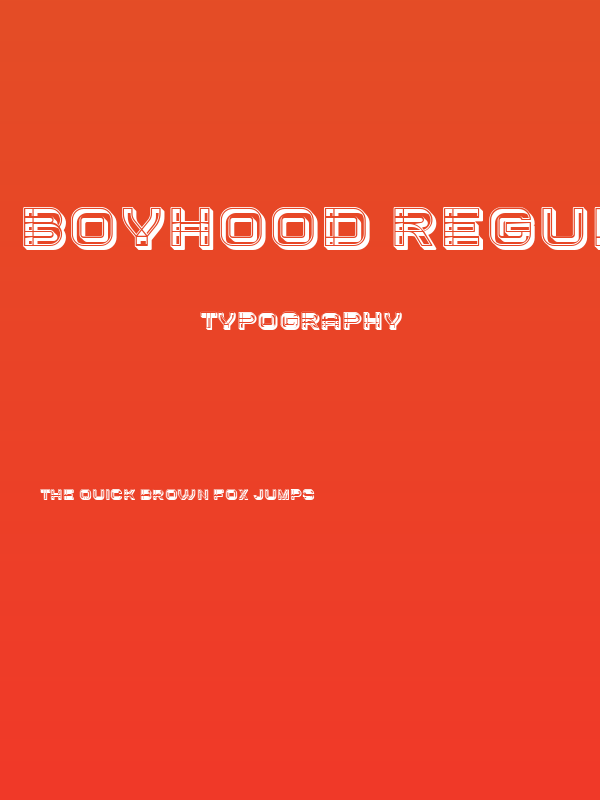 Boyhood Regular Poster