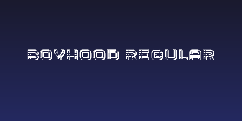 Boyhood Regular Social Header