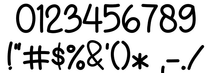 Boyish Font OTHER CHARS
