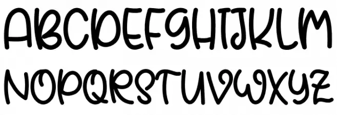 Boyish Font Litere mari