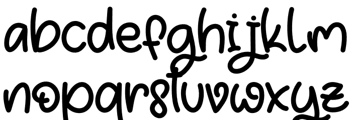 Boyish Font LOWERCASE