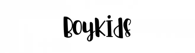Boykids  フリーフォントのダウンロード