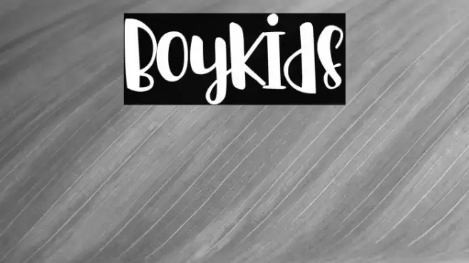 Boykids Font examples