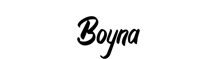 Boyna  Frei Schriftart Herunterladen
