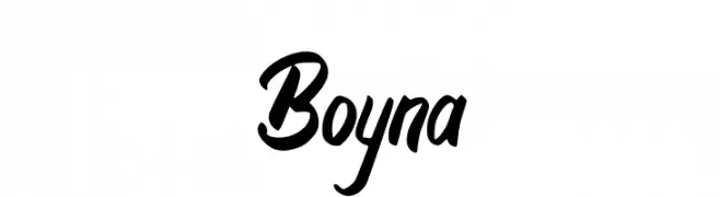 Boyna  フリーフォントのダウンロード