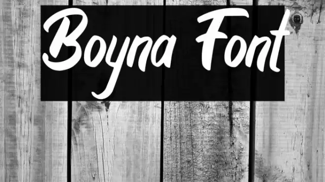 Boyna Font examples