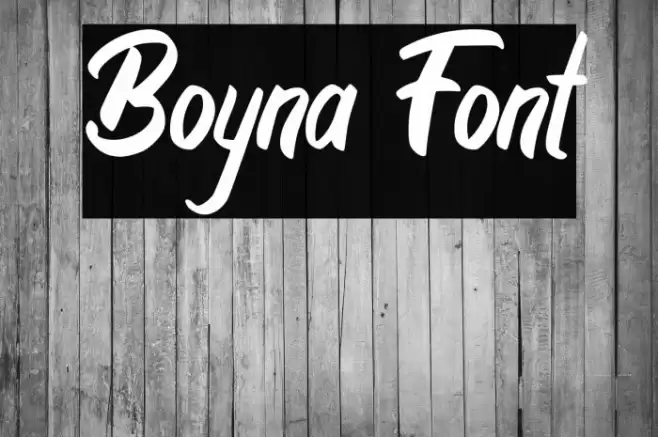 Boyna Font examples