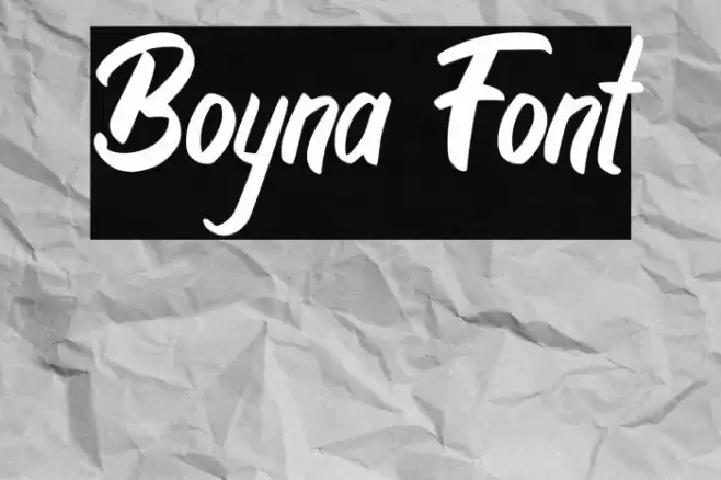 Boyna Font examples