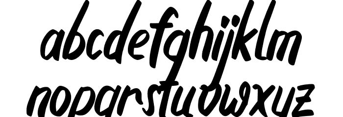 Boyna Font LOWERCASE