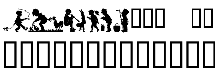 Boys Sampler Pack Font LOWERCASE