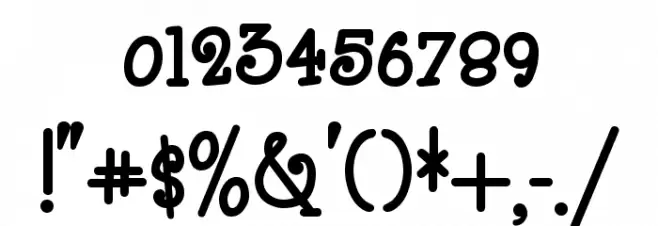 Boyz R Gross NF Regular Font OTHER CHARS