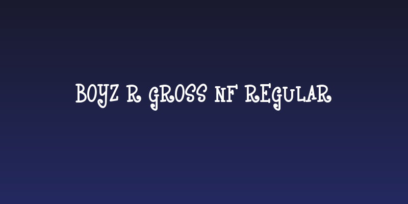 Boyz R Gross NF Regular Social Header