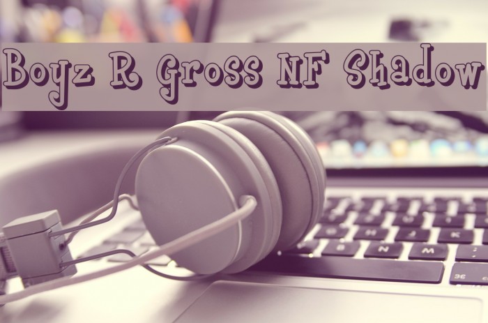 Boyz R Gross NF Shadow Font examples