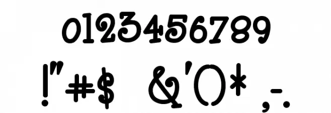 BoyzRGross Font OTHER CHARS