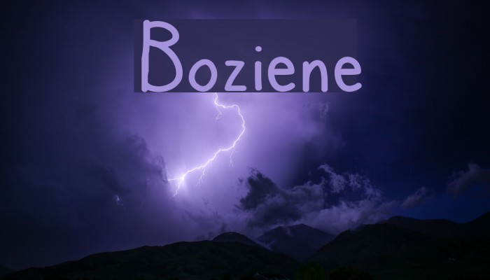Boziene Font examples