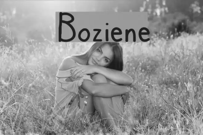 Boziene Font examples
