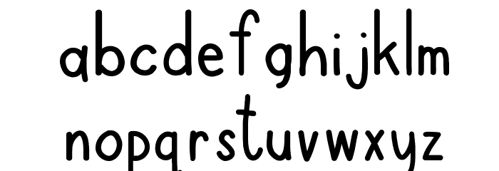 Boziene Font LOWERCASE
