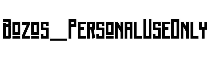 Bozos_PersonalUseOnly  font caratteri gratis