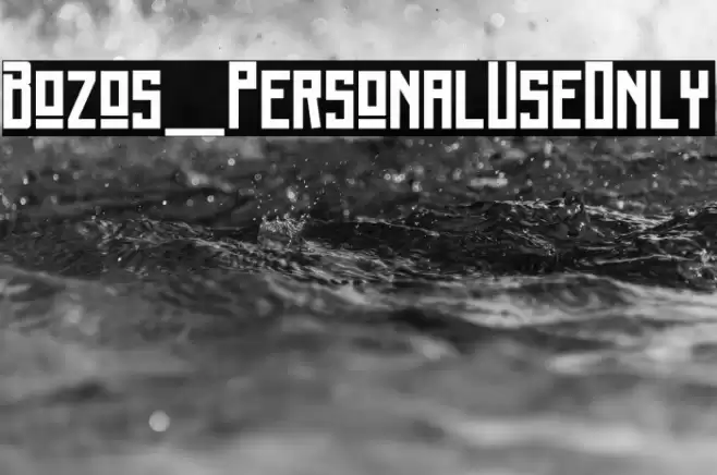Bozos_PersonalUseOnly Font examples