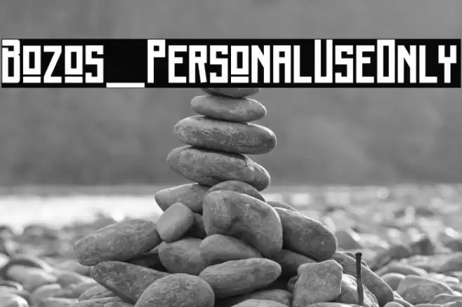 Bozos_PersonalUseOnly Font examples