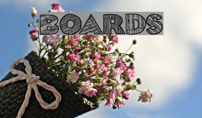 boards Font examples