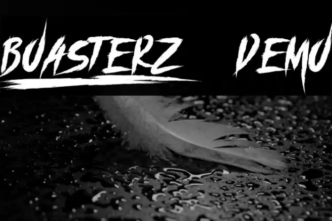 boasterz]  - Demo Font examples