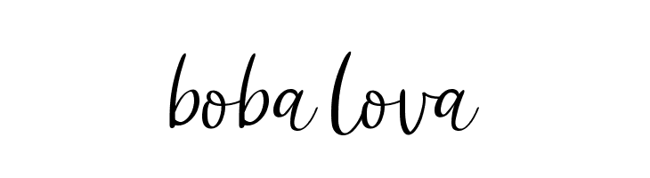 boba lova  免费字体下载