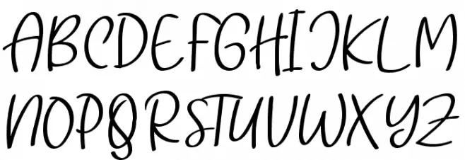 boba lova Font Litere mari