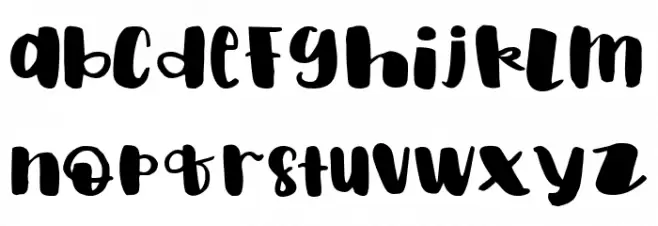 boba Caratteri MINUSCOLO