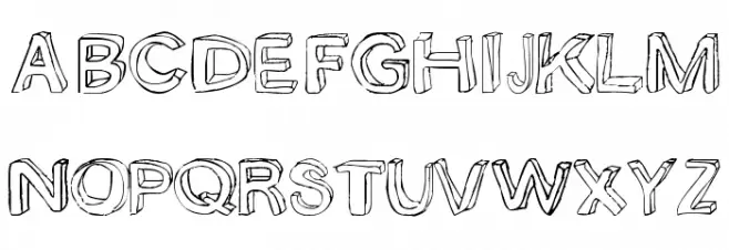 bobsmade font Caratteri MAIUSCOLE