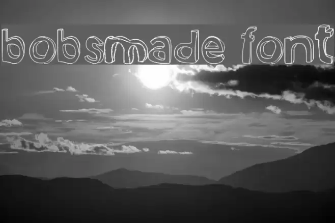 bobsmade font Schriftart examples