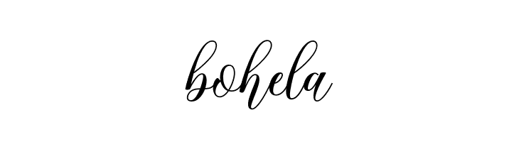bohela  フリーフォントのダウンロード