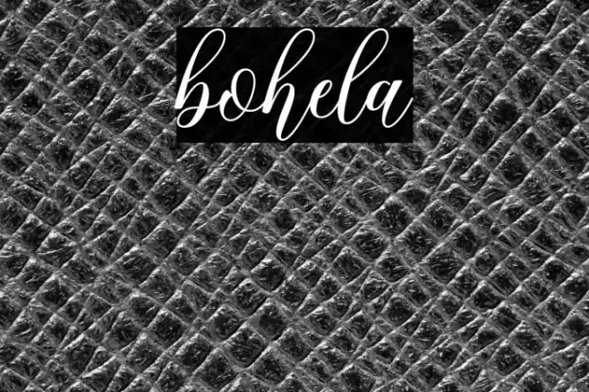 bohela Font examples