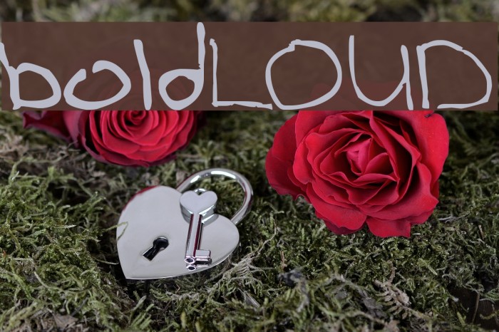 boldLOUD Font examples