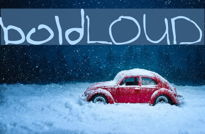 boldLOUD Font examples