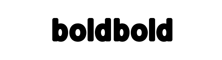 boldbold Font