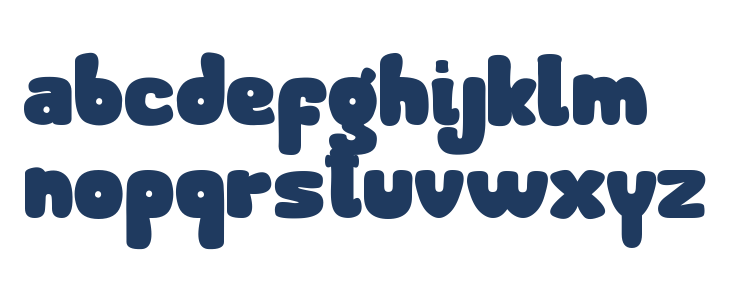 boldita school Lowercase